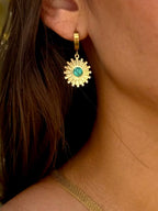 Sol de Turquesa - Brinco