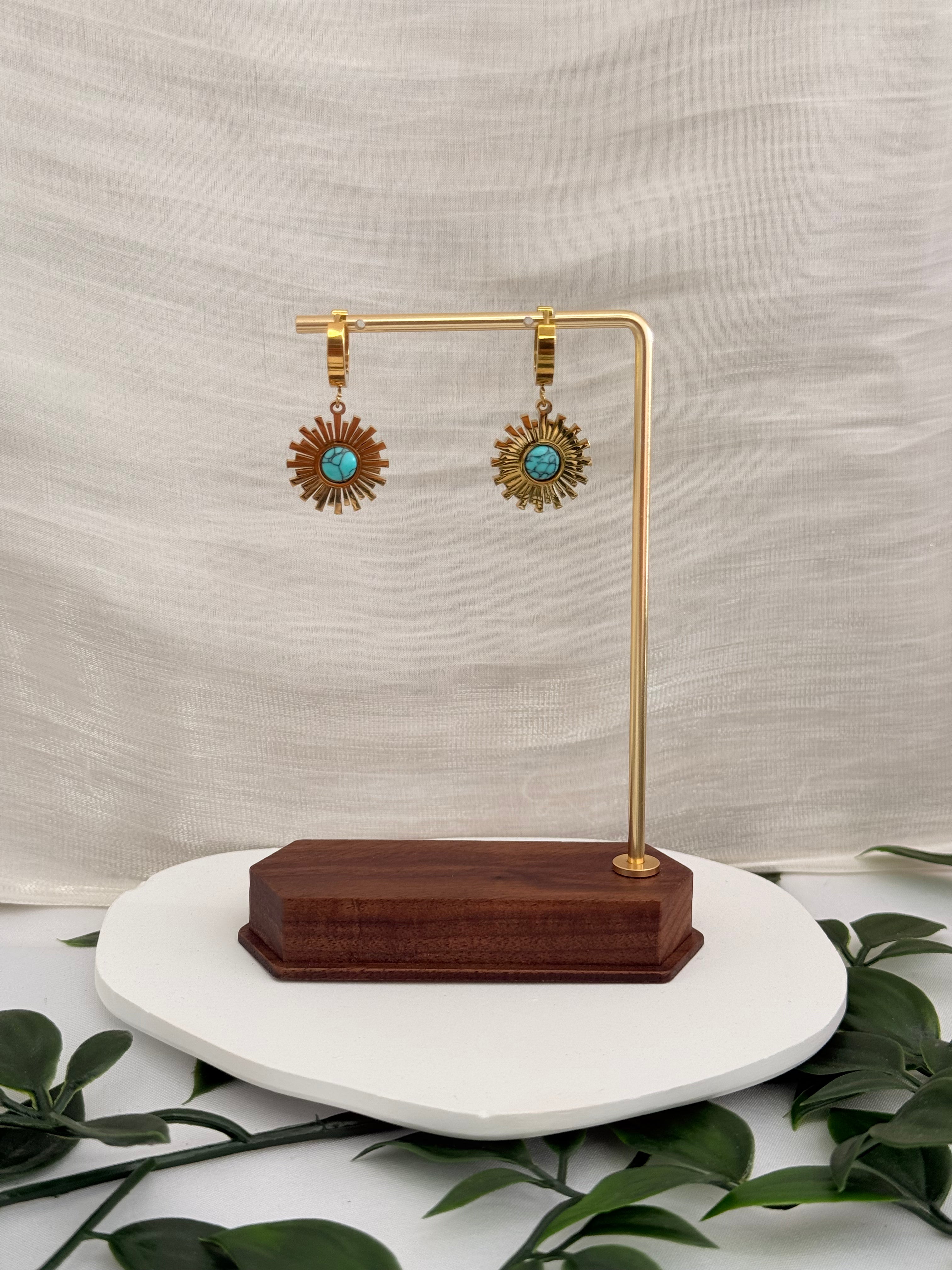 Sol de Turquesa - Brinco