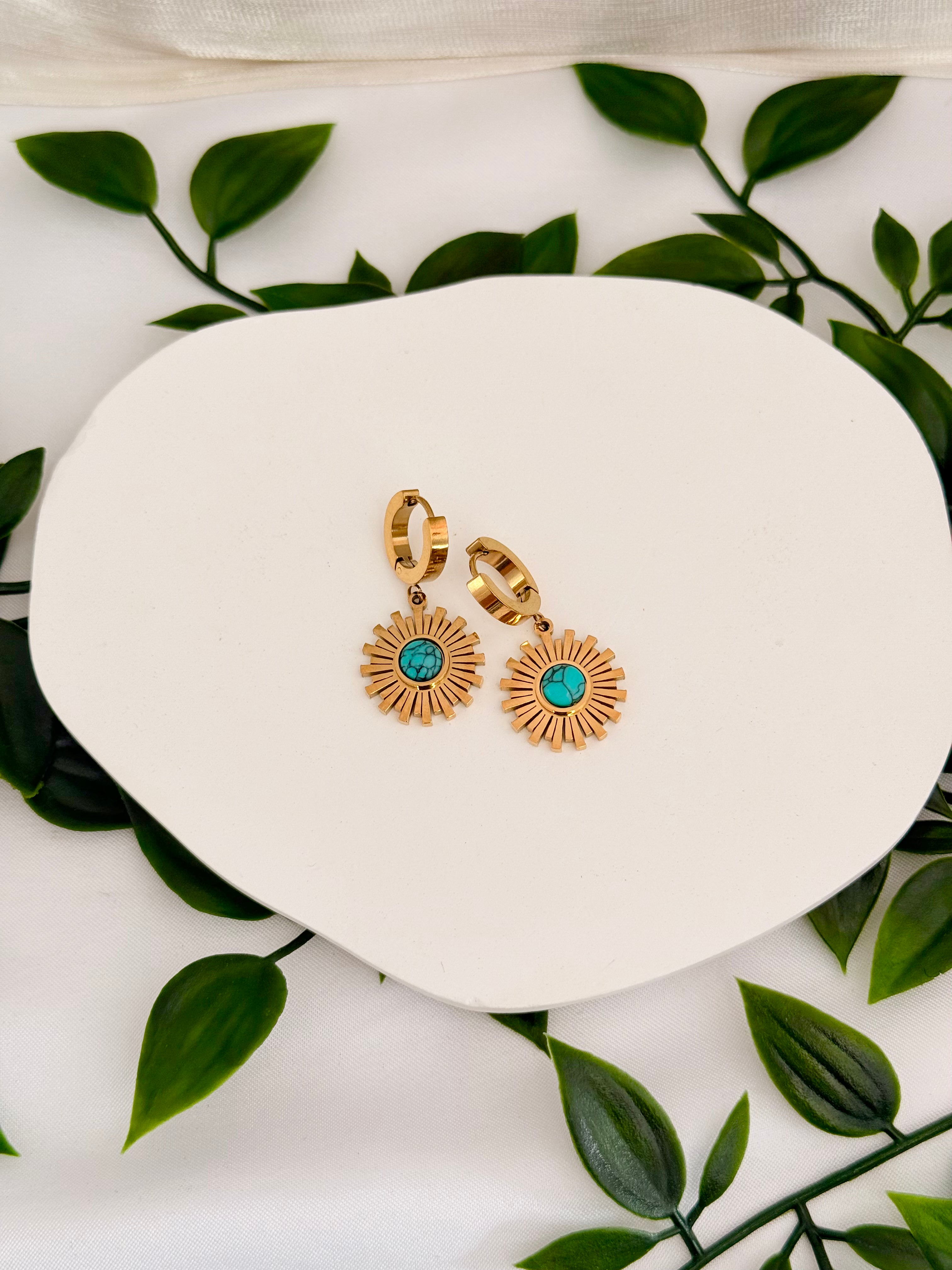 Sol de Turquesa - Brinco